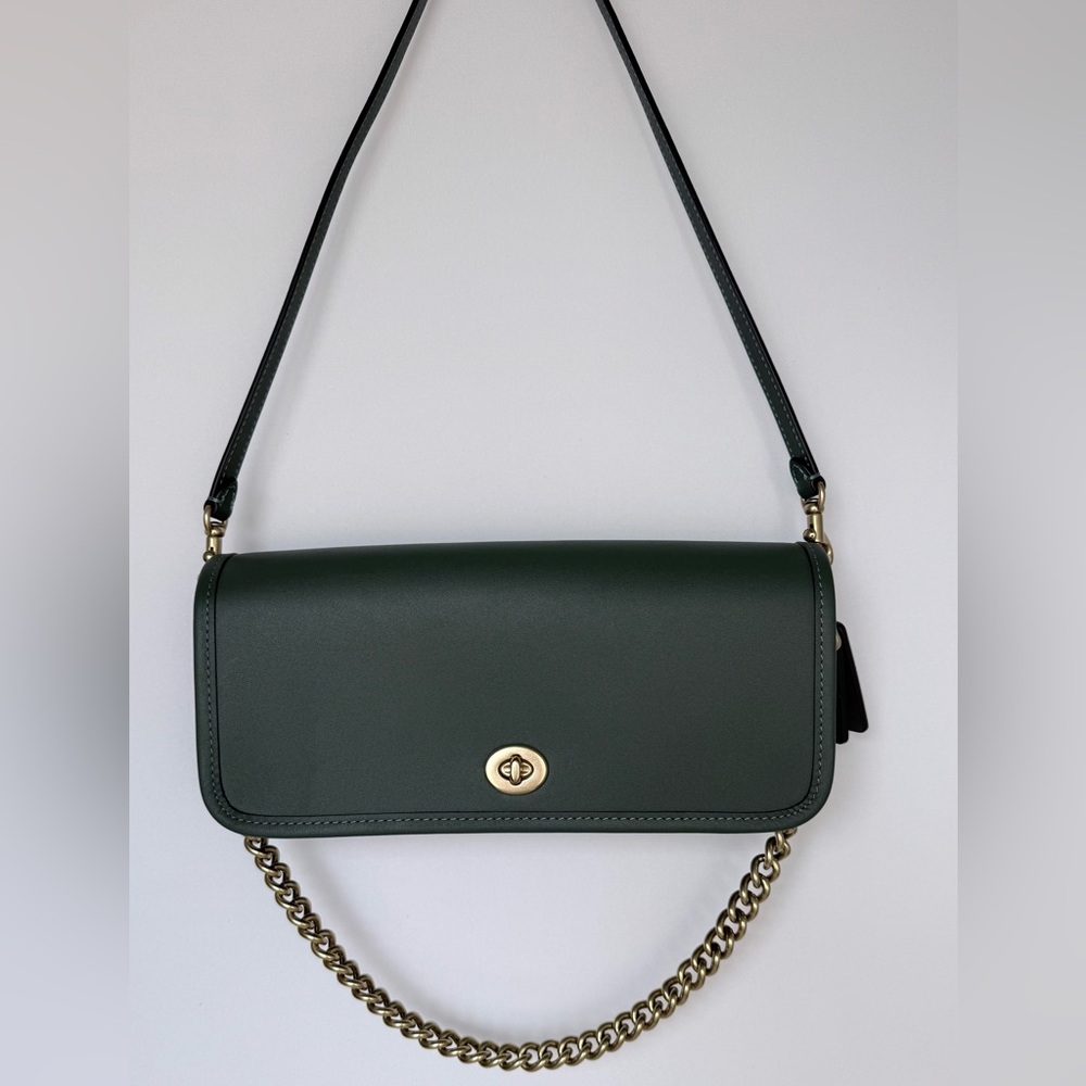 NWT Coach Dinky Shoulder Bag Hunter Green CW641